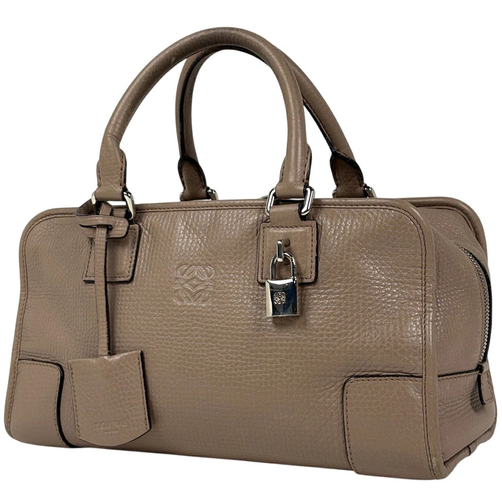 Loewe Amazona Anagram Handbag Leather Beige Cream